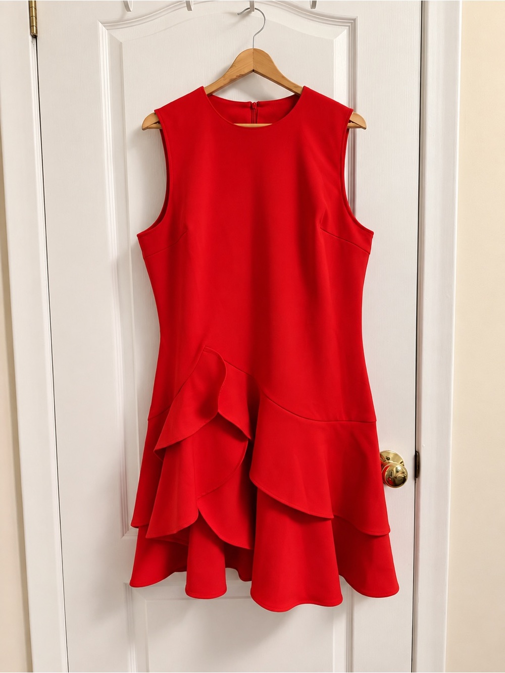 NWT Commence Red Ruffle High-Low Cocktail Dress Size XL - Picture 3 of 11